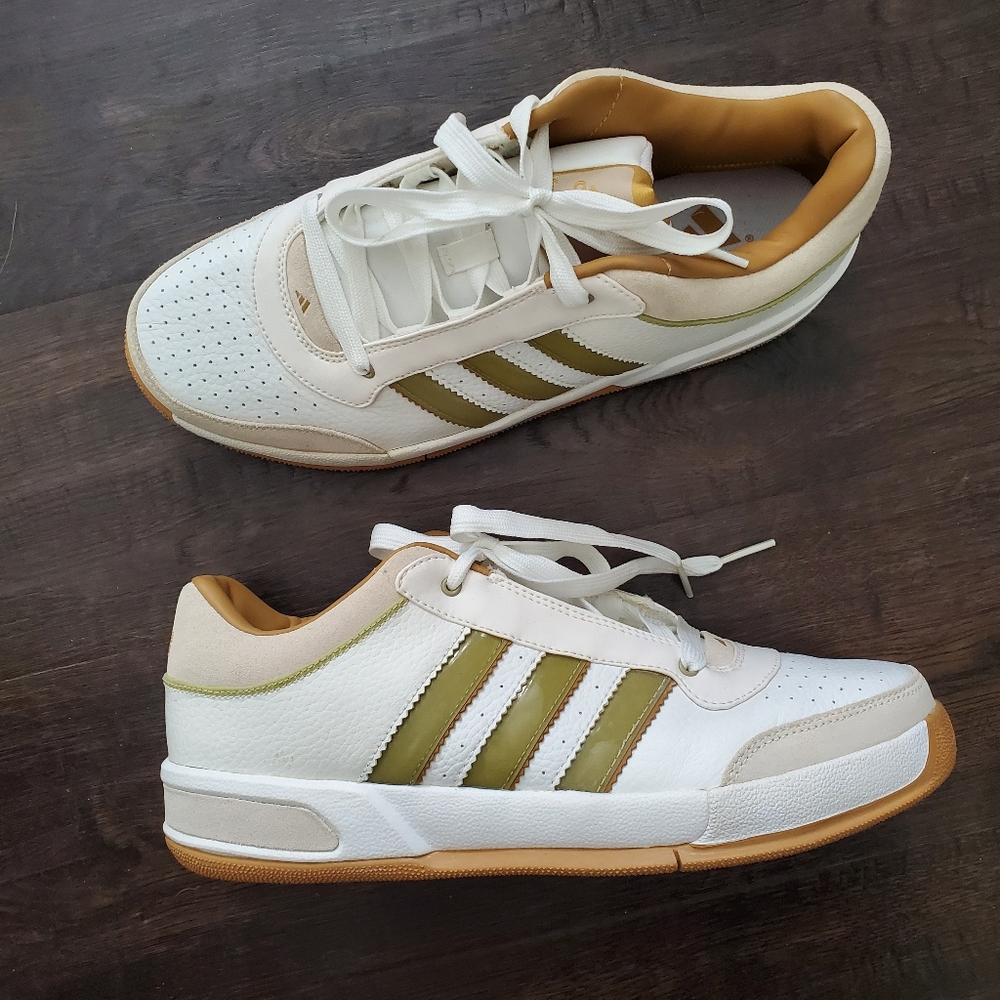 Adidas Top Ten low basketball shoes leather size 9.5 gold